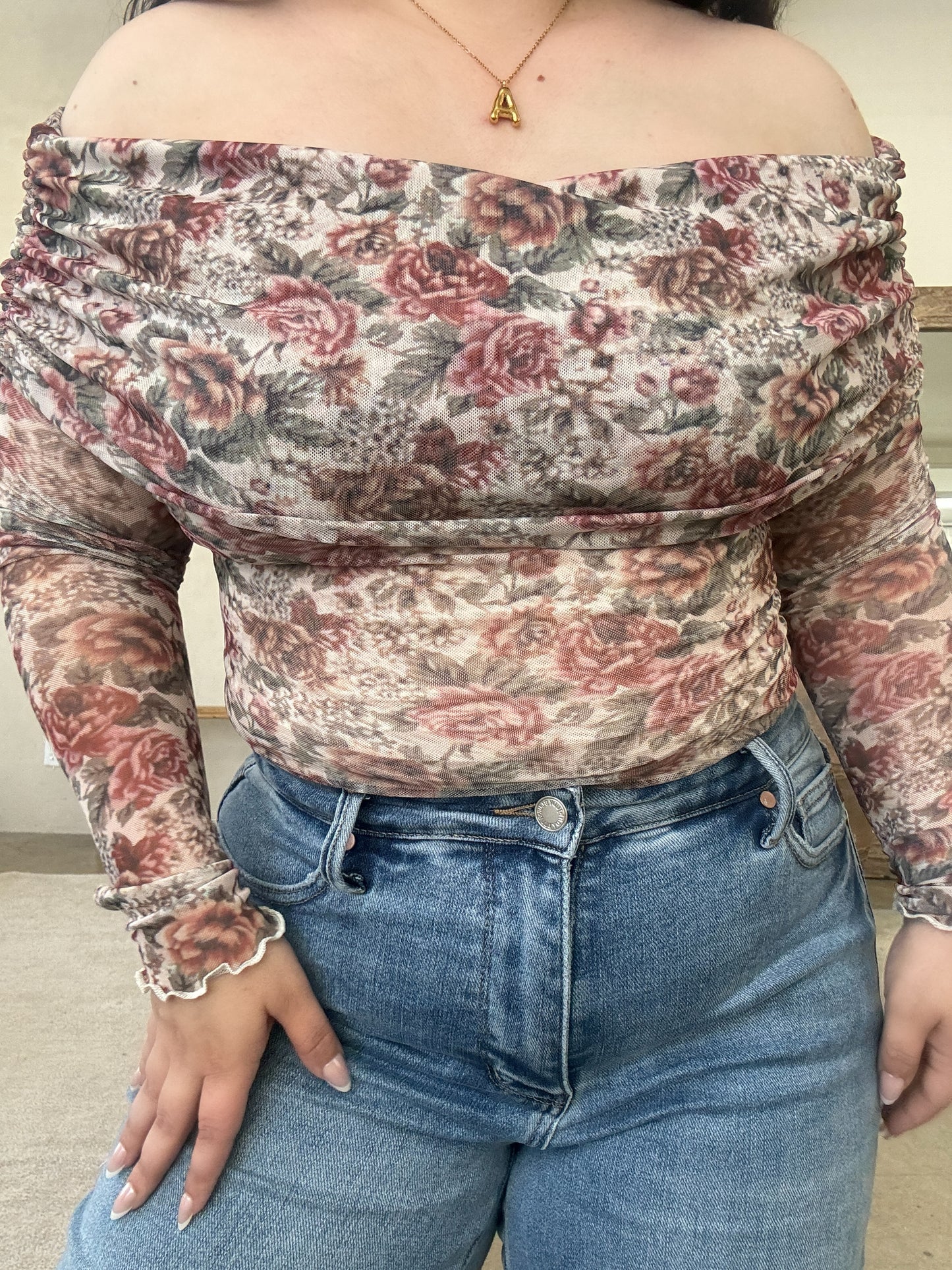 Garden Muse Bodysuit- Cream