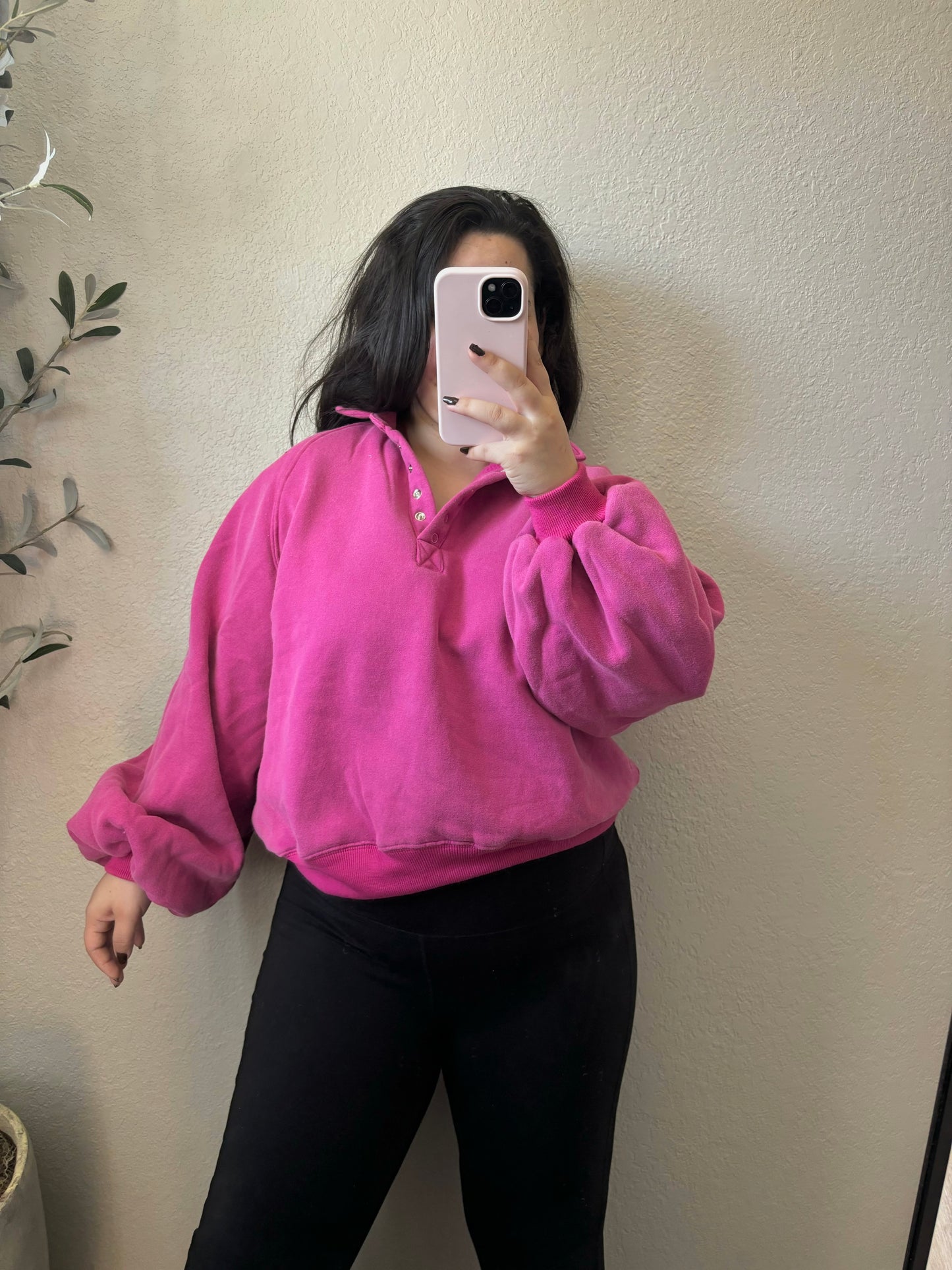 Adaline Pullover (Fuchsia)