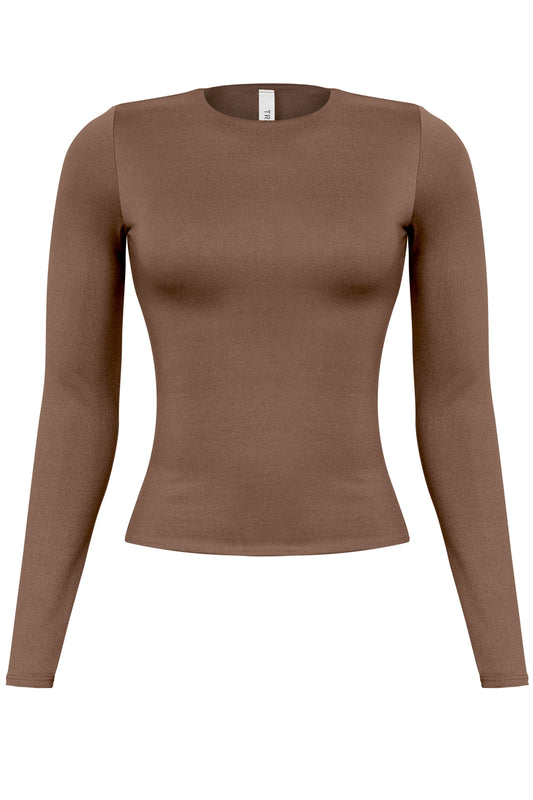 Jacqueline Long Sleeve (Brown)