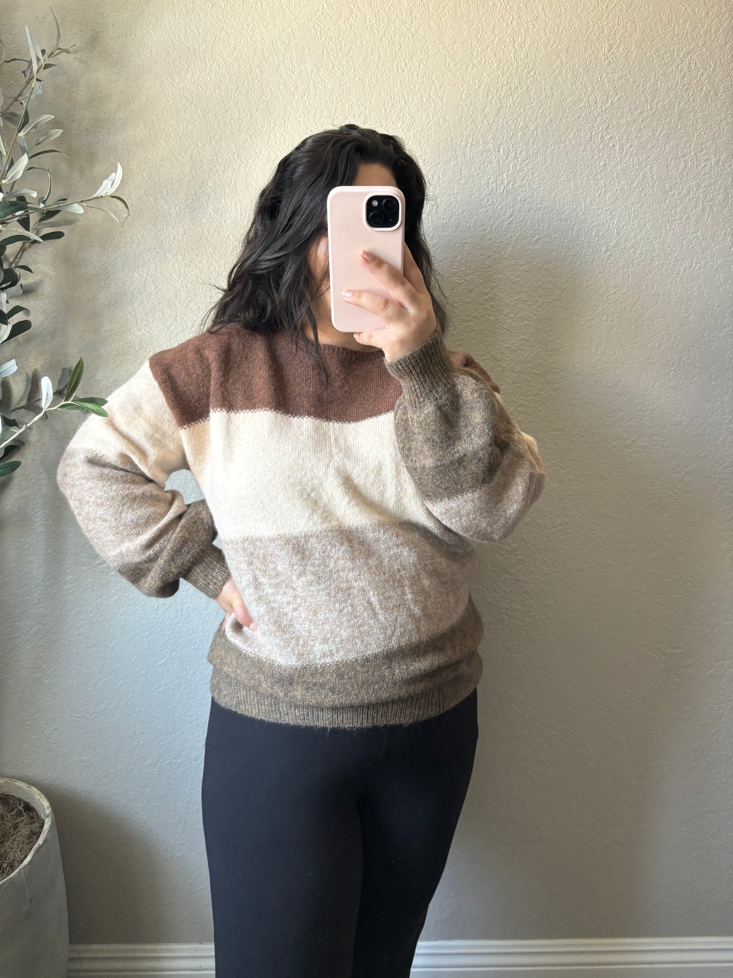 Fall Nights Color Block Sweater