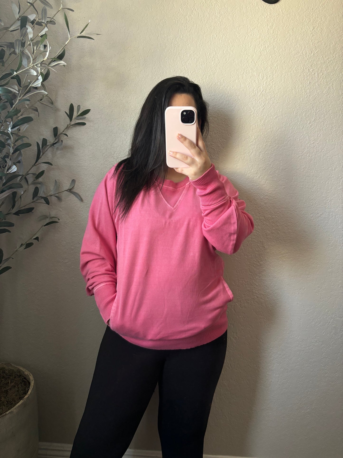 Roxy Pullover- Fuchsia