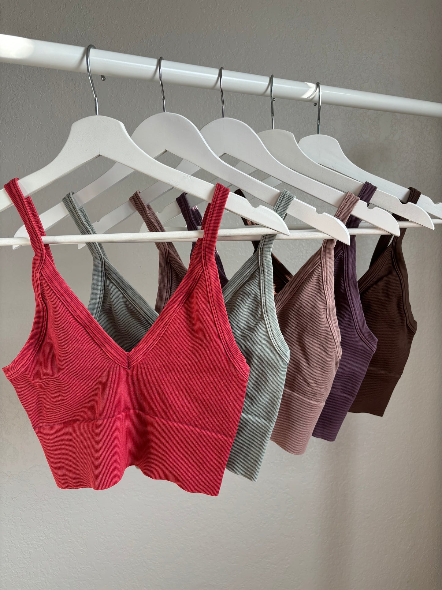 Athena Vintage V-Neck Bralette Tank (More Colors)