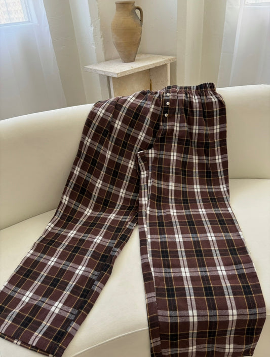 Coffeehouse Plaid Lounge Pants