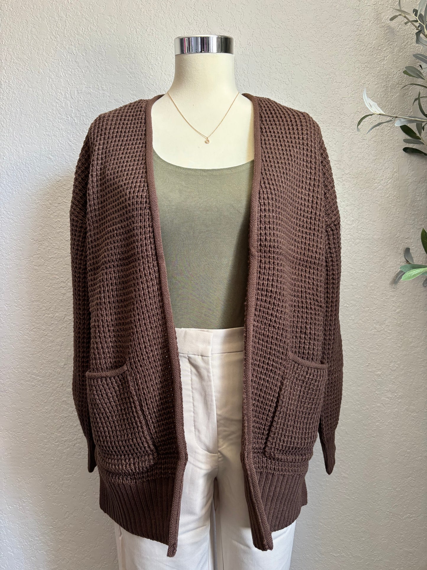 Carly Cardigan- Brown