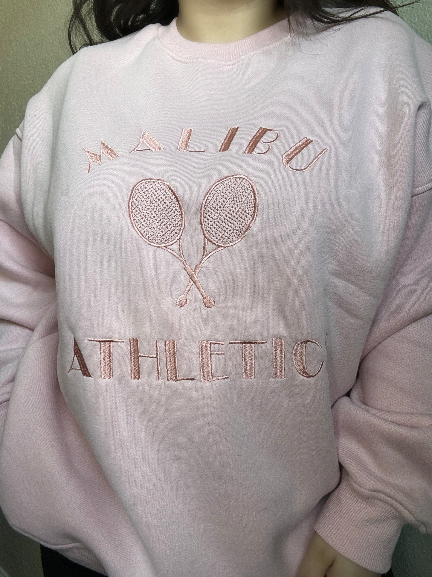 Malibu Athletics Crewneck- Strawberry