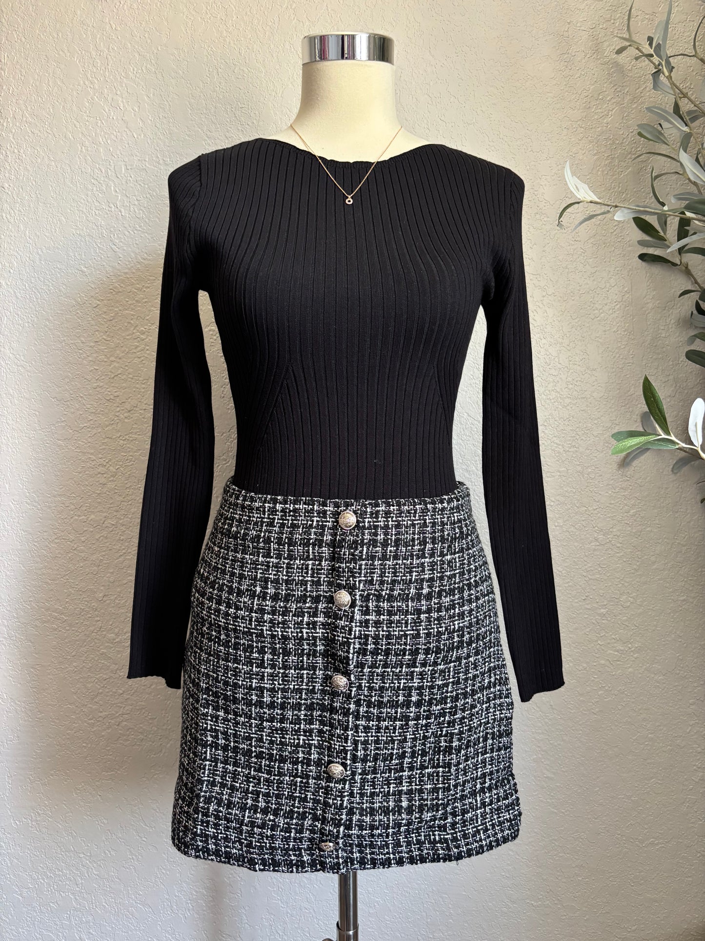 Tweed Mini Skirt