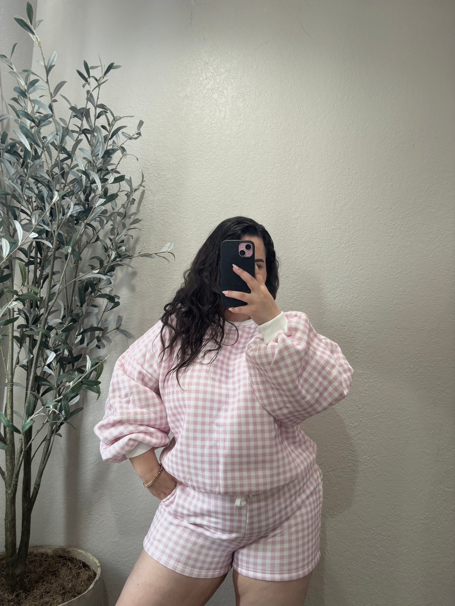 Blushin’ Pink Gingham Set