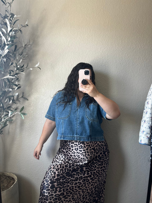 Falling For Denim Top
