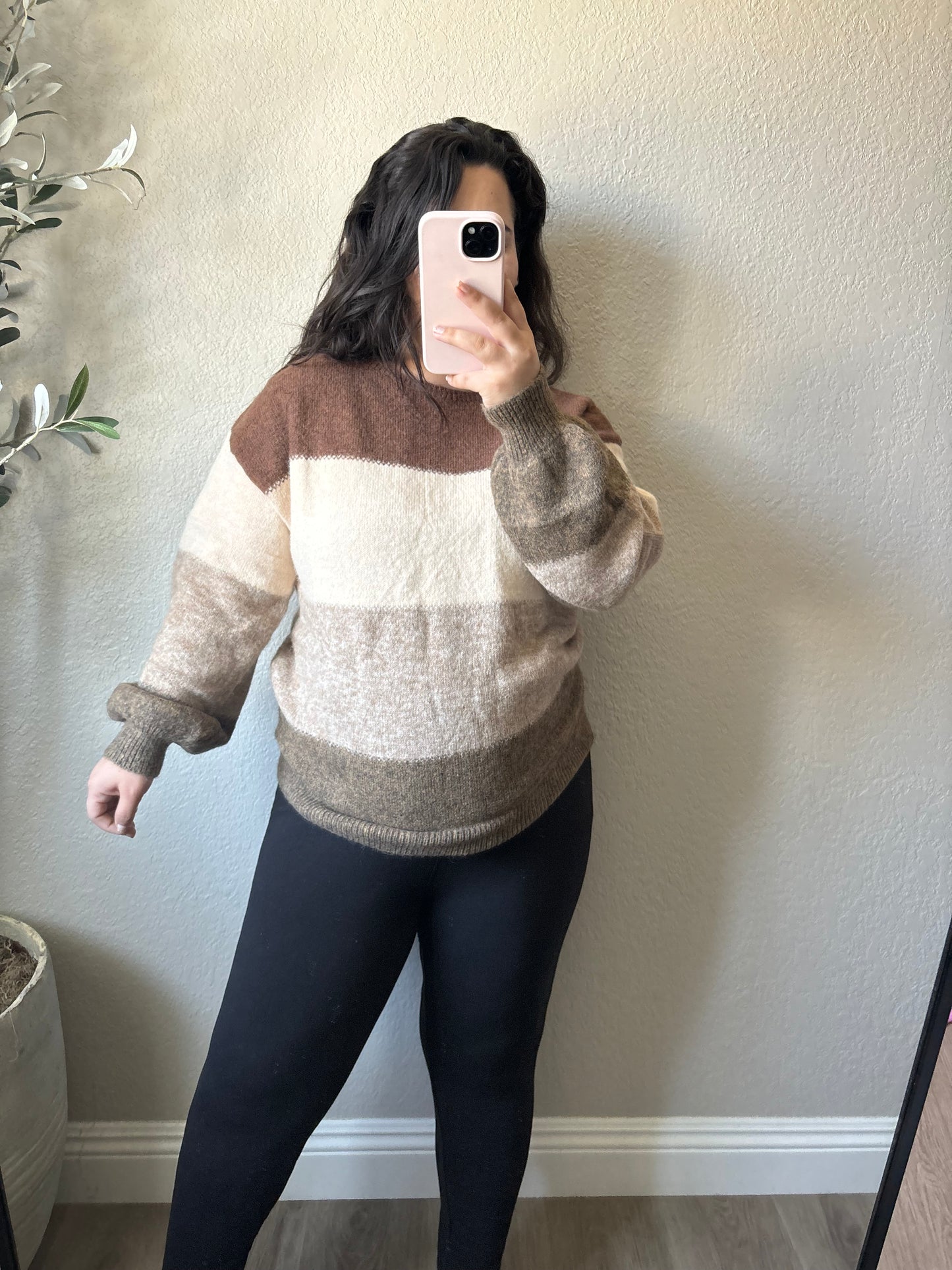 Fall Nights Color Block Sweater