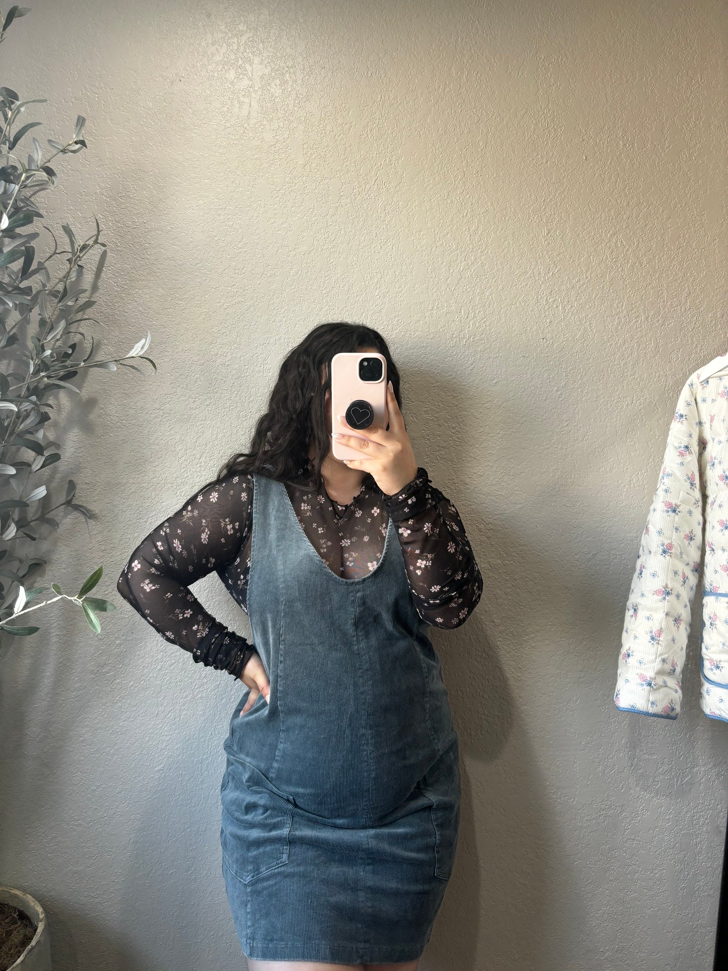 Pumpkin & Pine Corduroy Dress