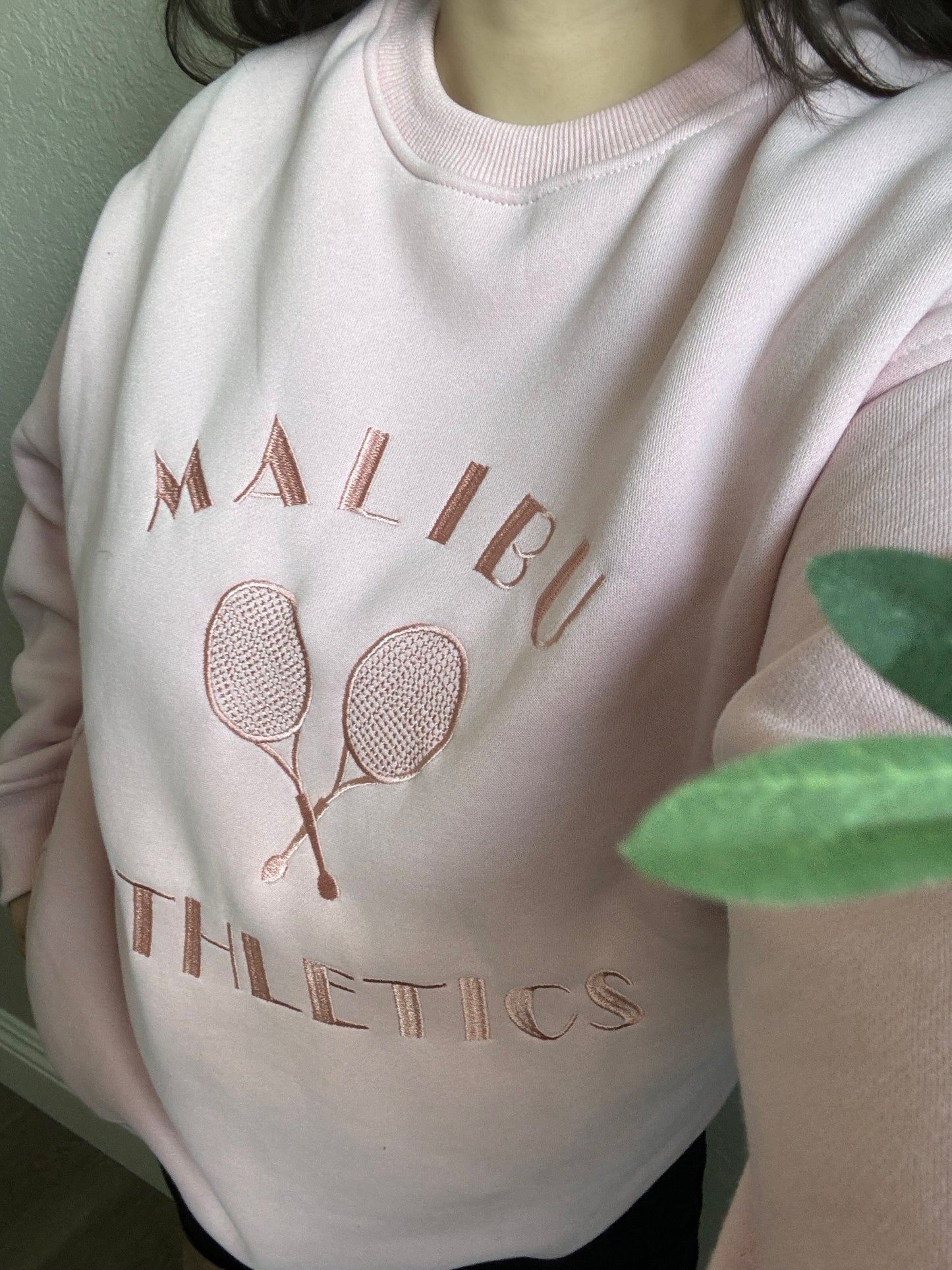 Malibu Athletics Crewneck- Strawberry