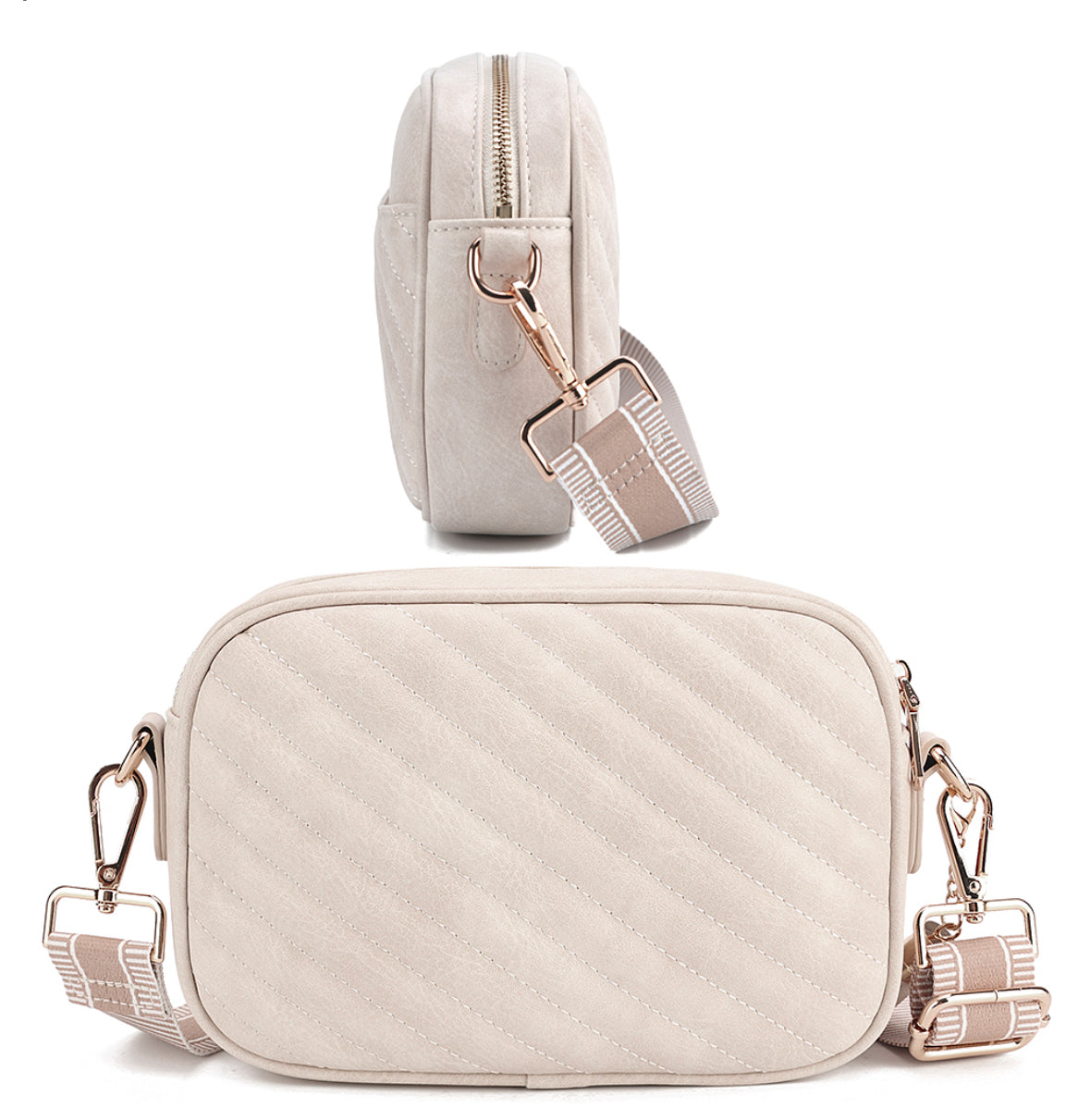 Too Chic Crossbody Bag- Beige