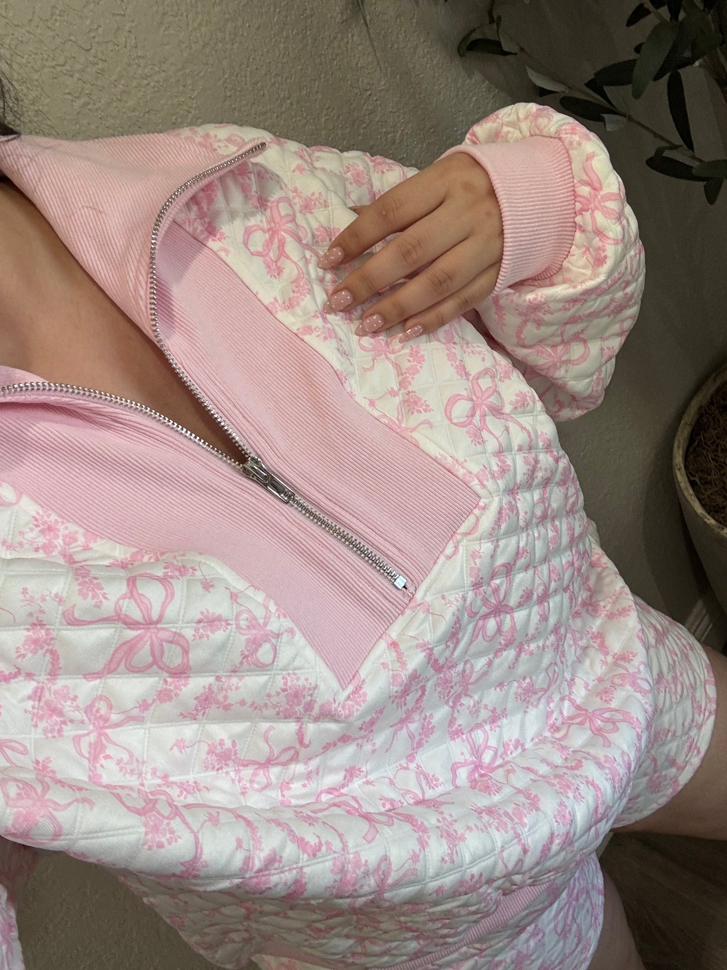 Sweet Bow Quilted Set