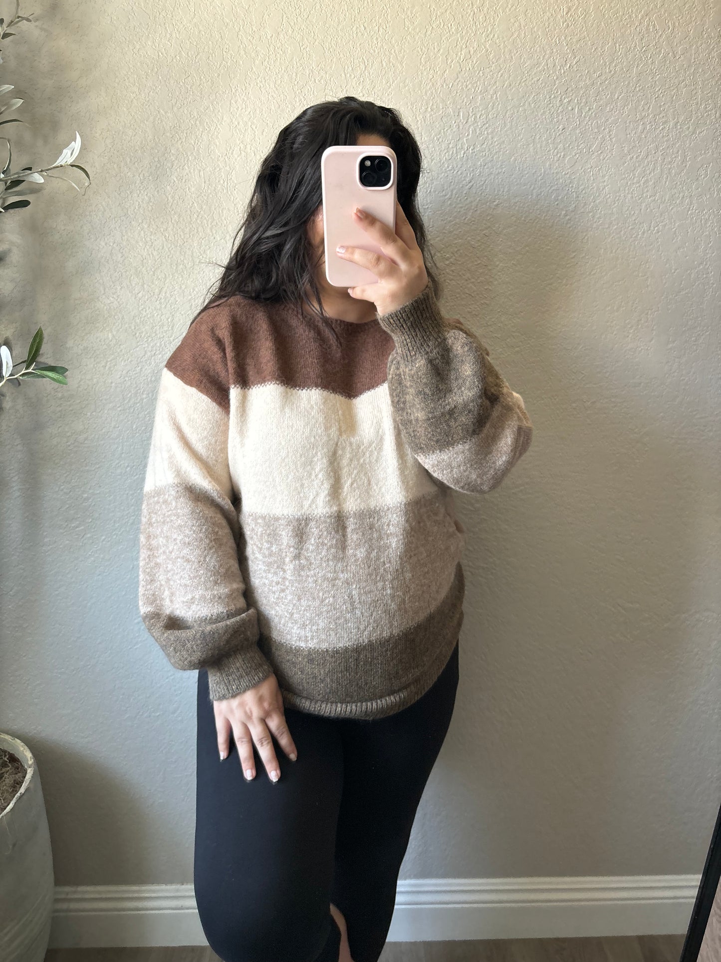 Fall Nights Color Block Sweater