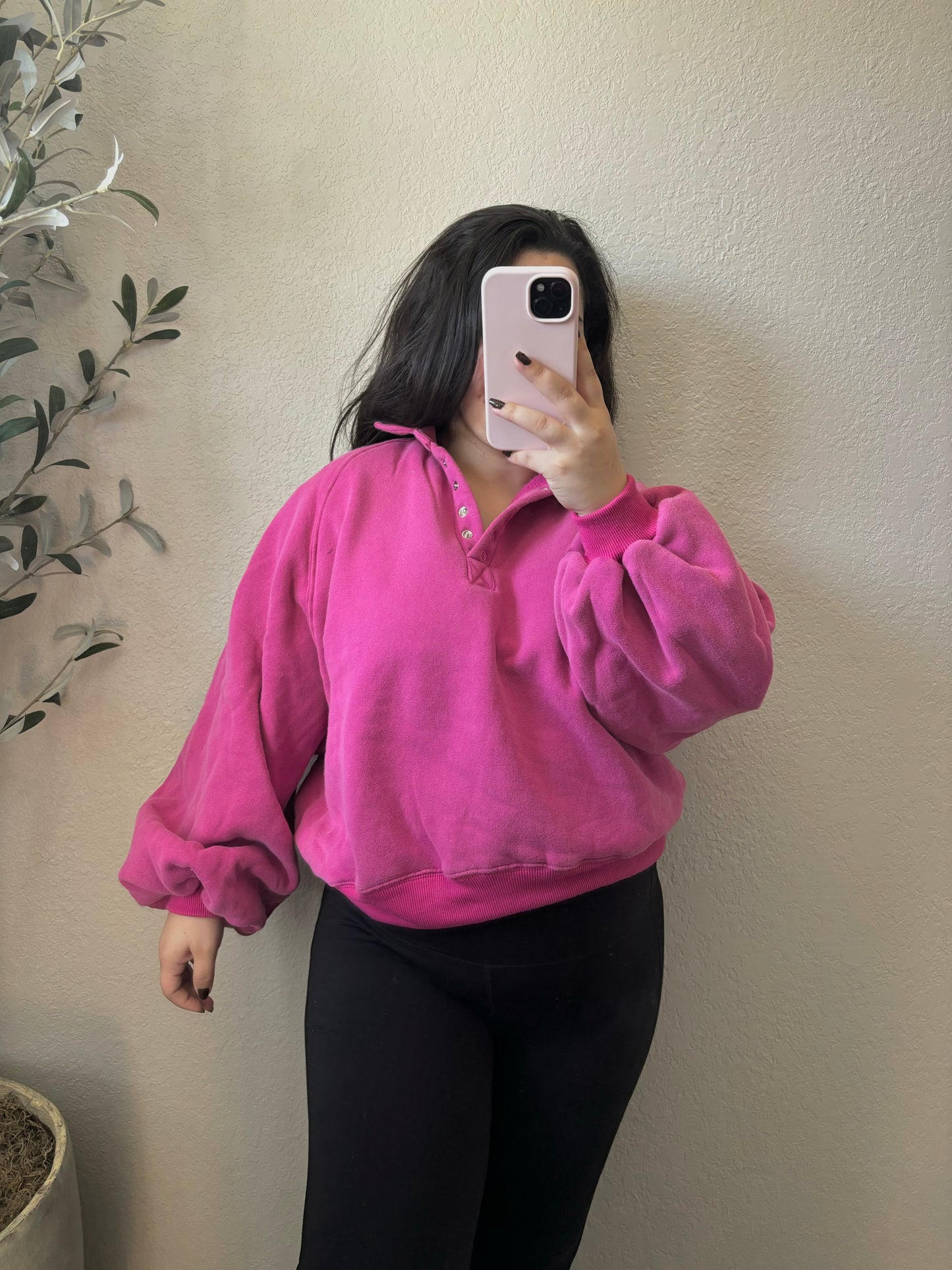 Adaline Pullover (Fuchsia)