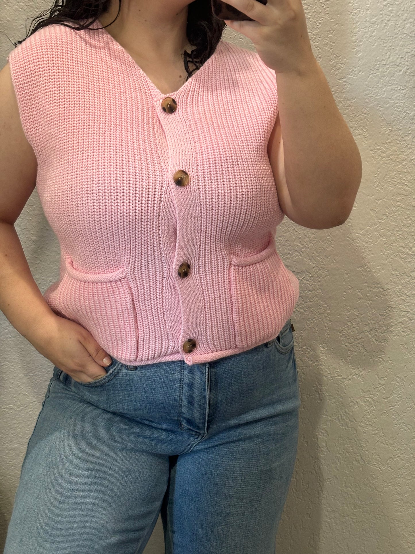 Blushing Babe Sweater Vest