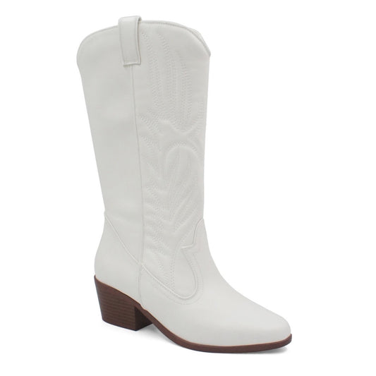 Andrea Western Boots (White)
