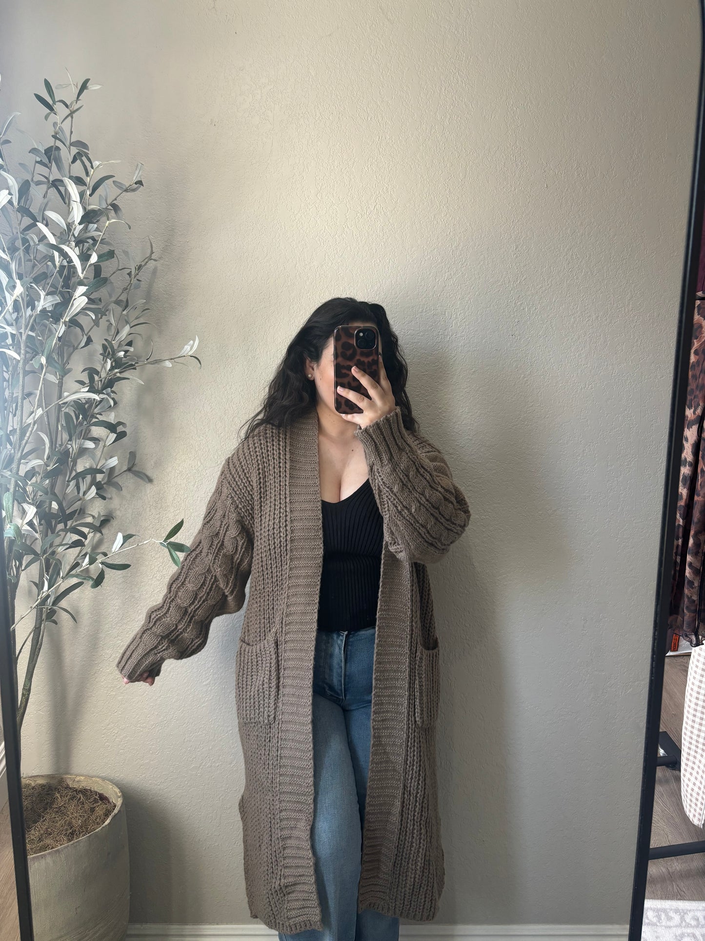 Morning Brew Cardigan (Mocha)