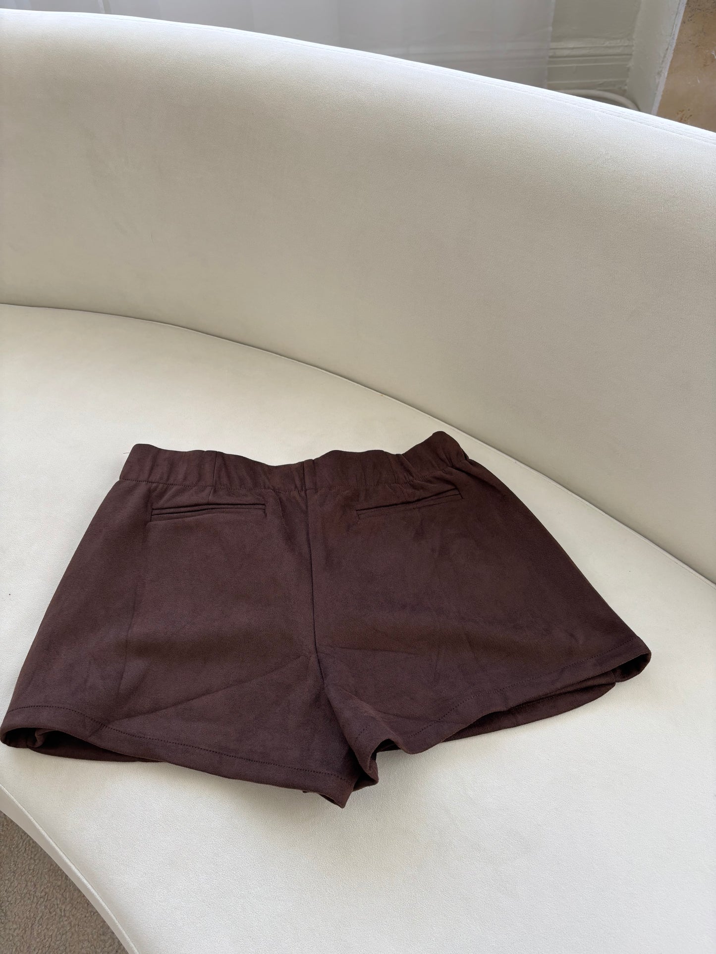 Brown Sugar Suede Skort