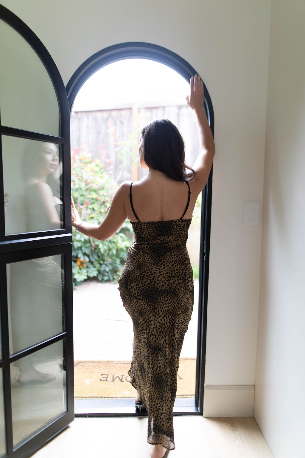 Untamed Midi Dress (Leopard)
