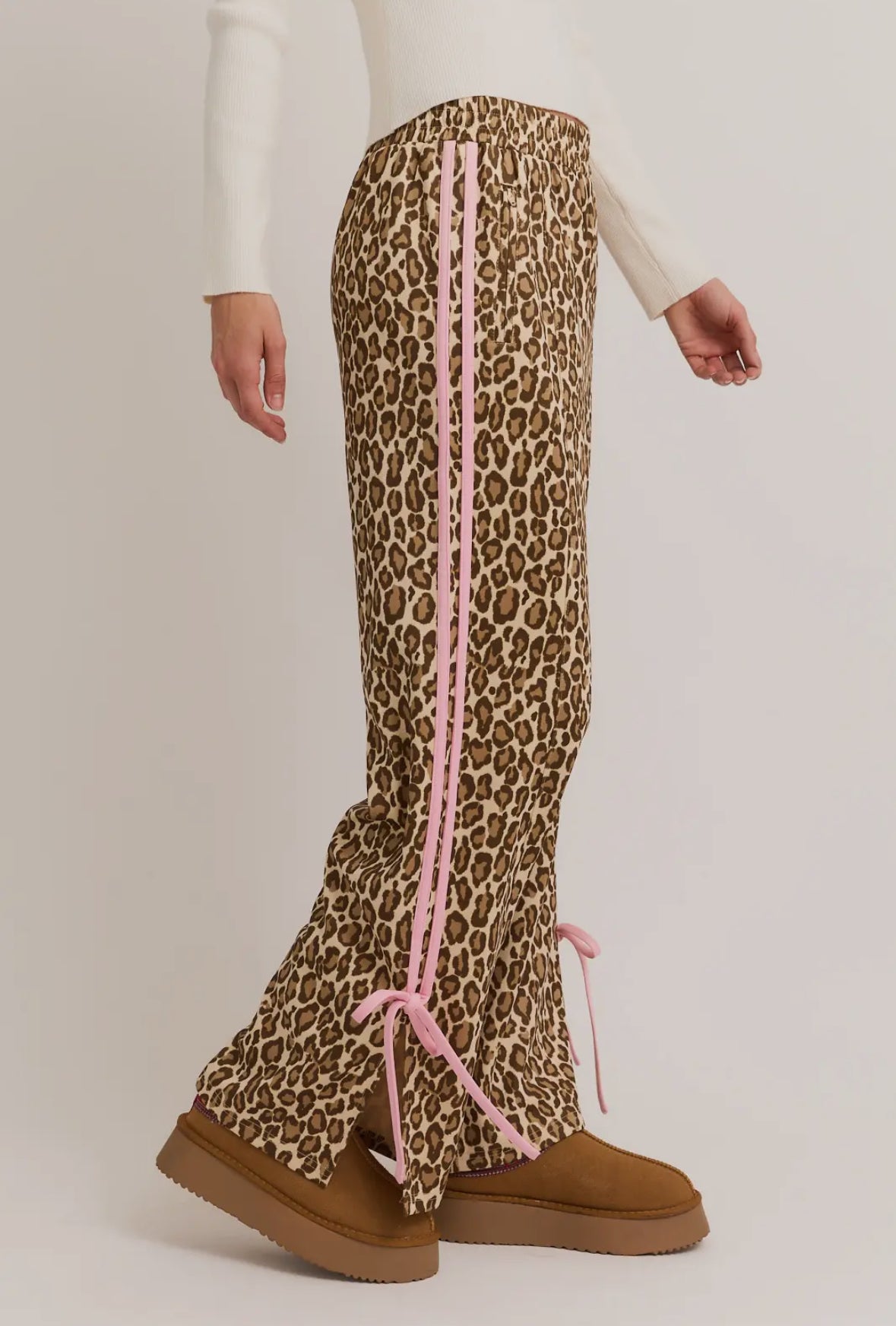 Brittney Track Pants- Leopard