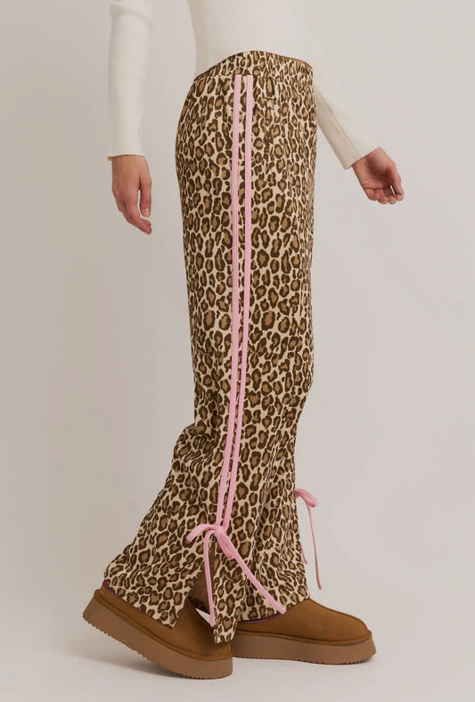 Brittney Track Pants- Leopard