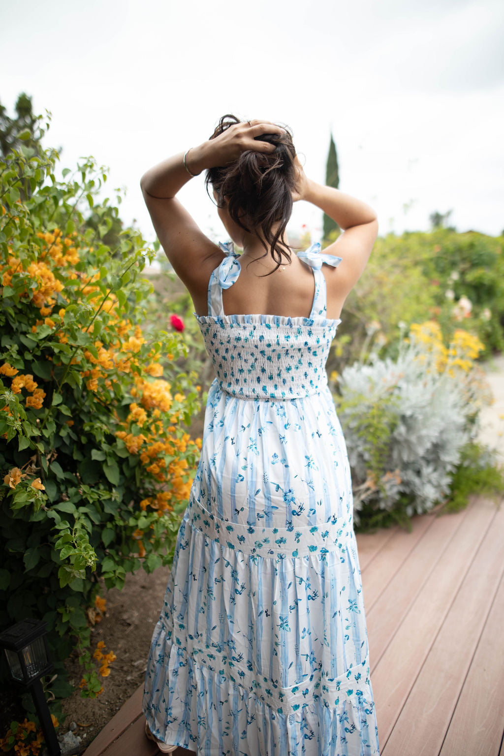 Bluebell Bliss Maxi Dress (Sky Blue)