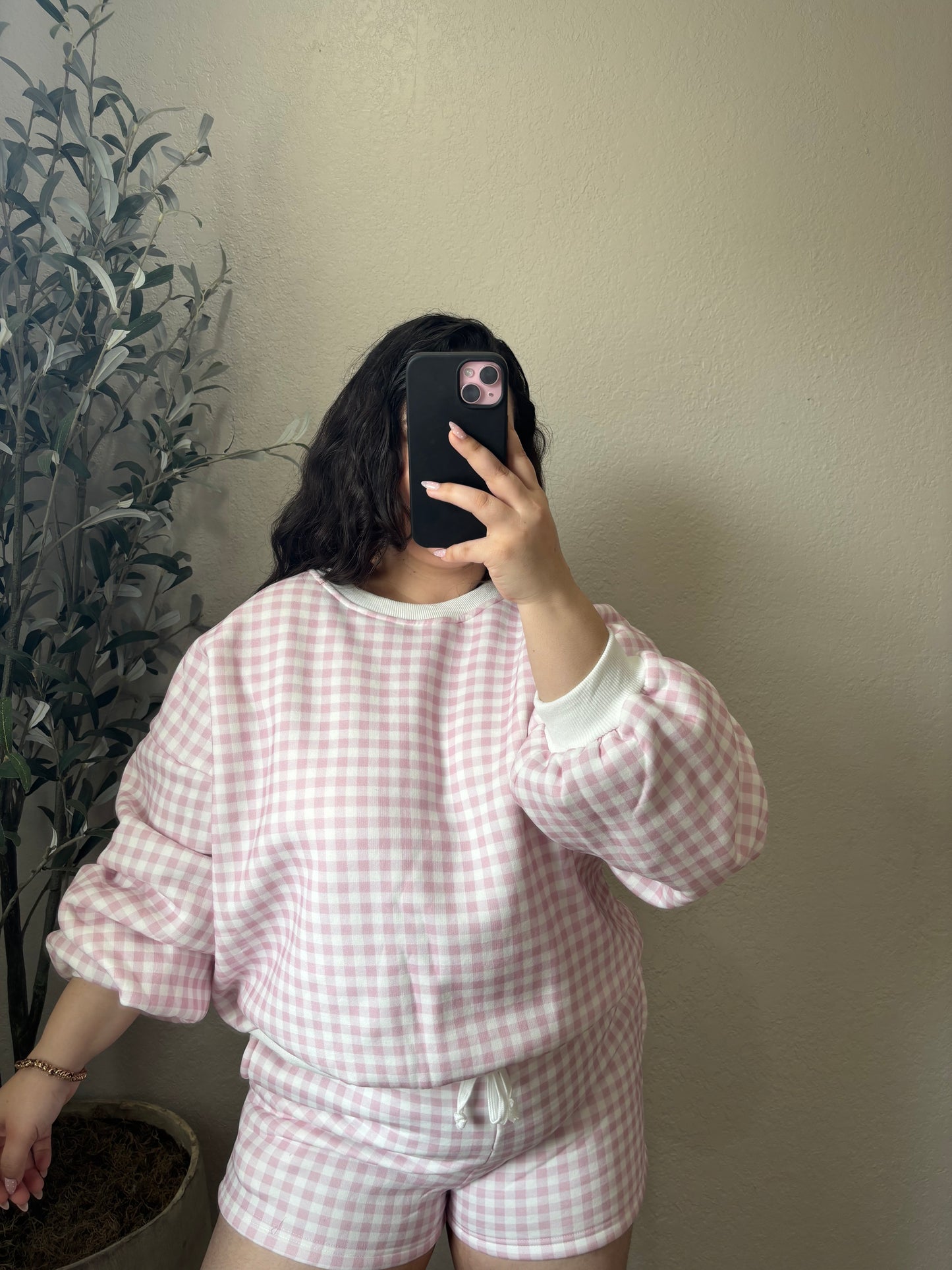 Blushin’ Pink Gingham Set