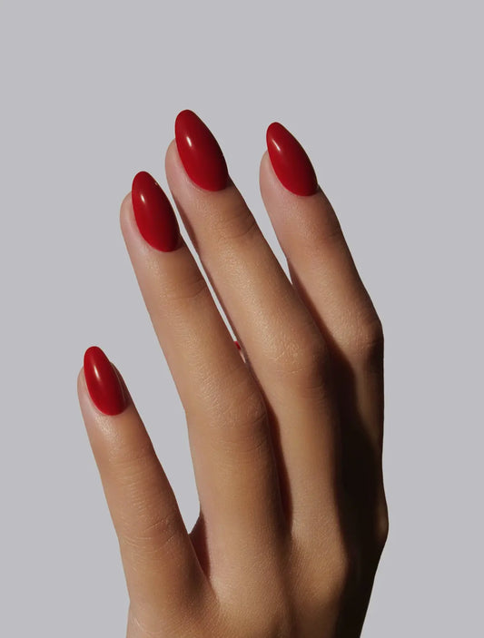 Red Press Ons-Short Round