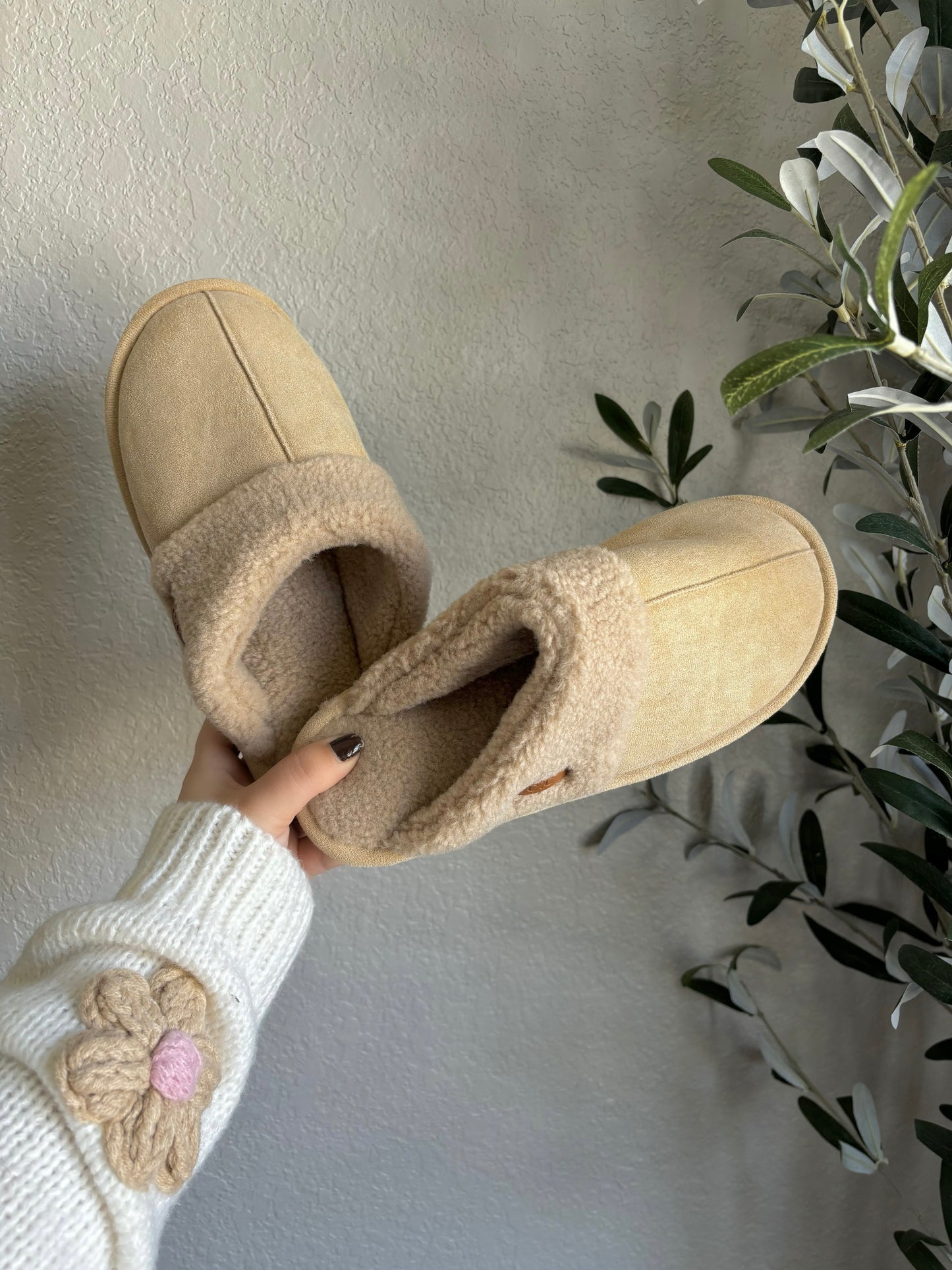 C.C Dark Beige Slippers