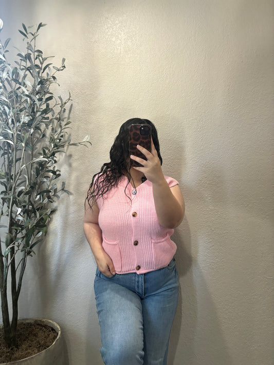 Blushing Babe Sweater Vest
