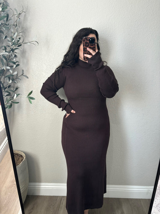 Brown Sugar Midi Dress