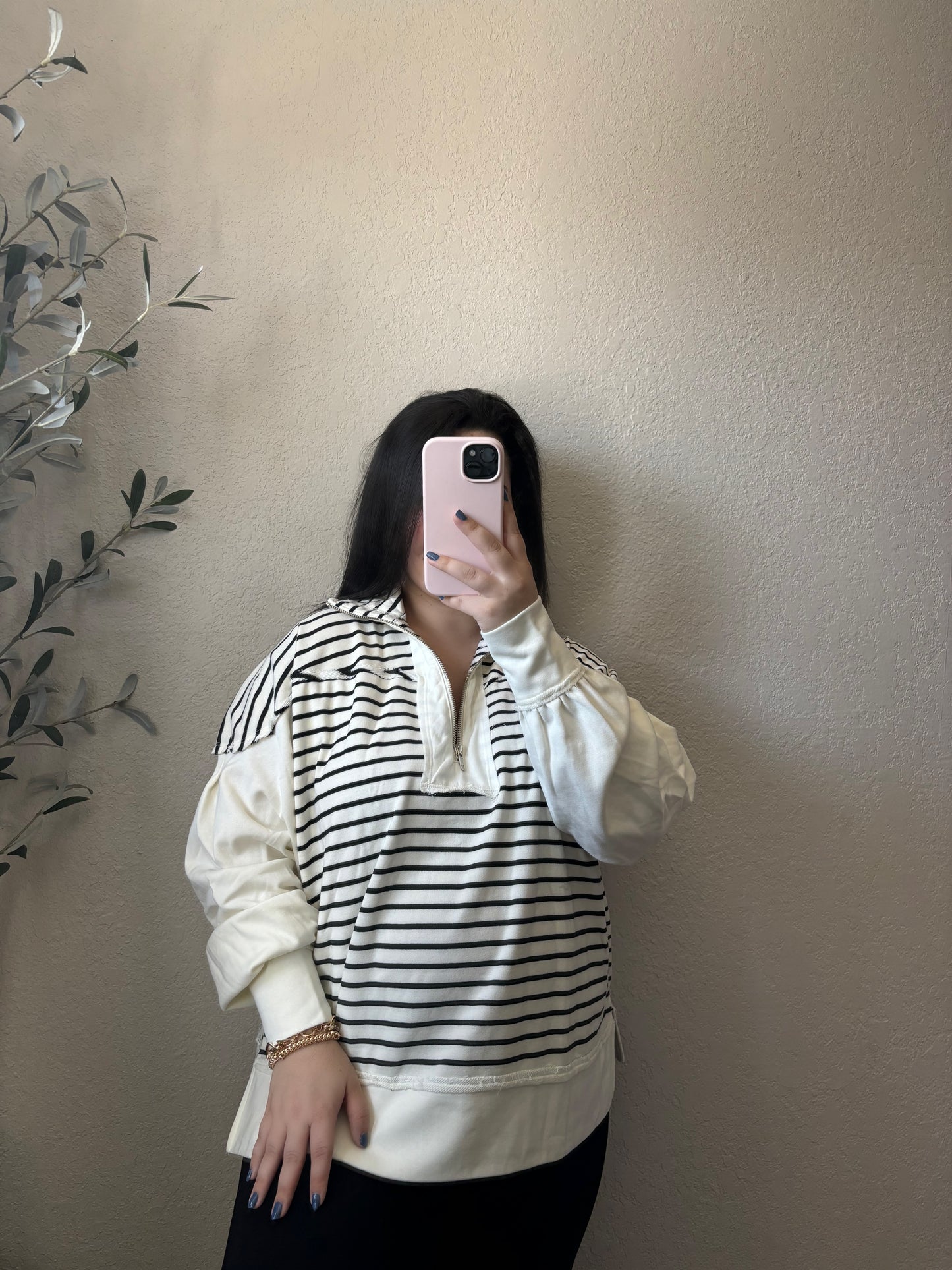 Stella Striped Pullover