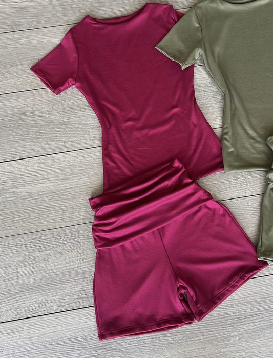 Arlette Set- Burgundy