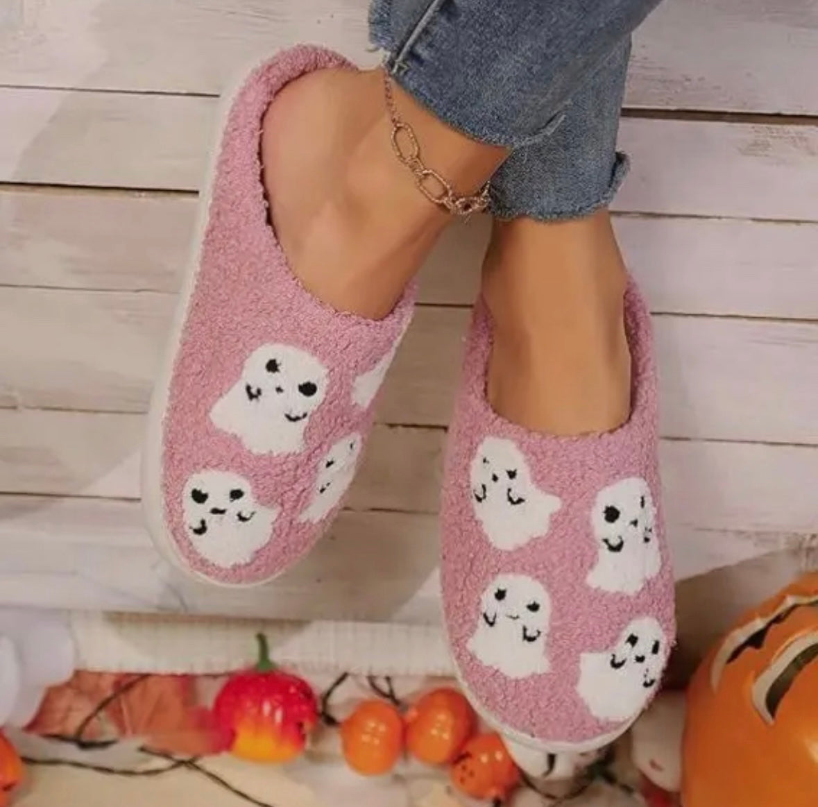 Blush Ghost Slippers