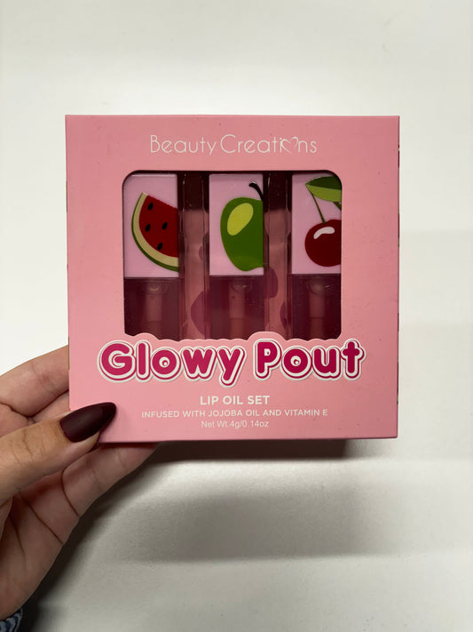 Glowy Pout Lip Oil Trio Set