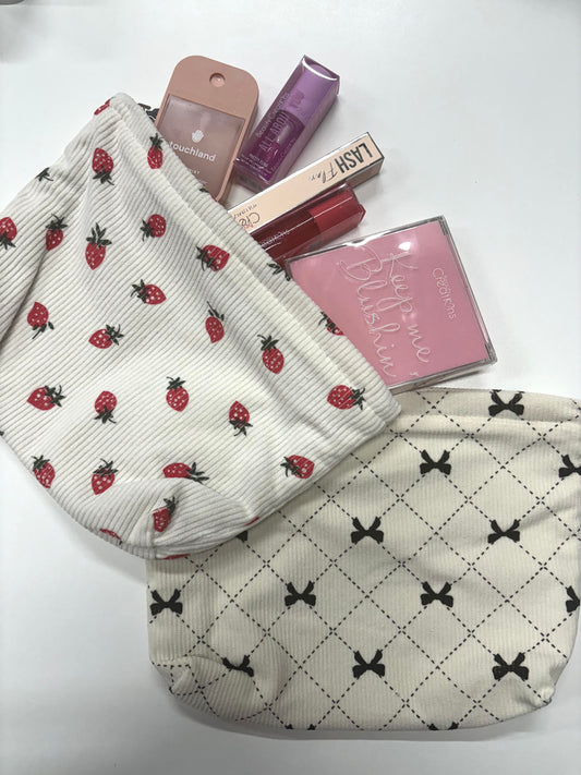 Strawberry Cosmetic Bag