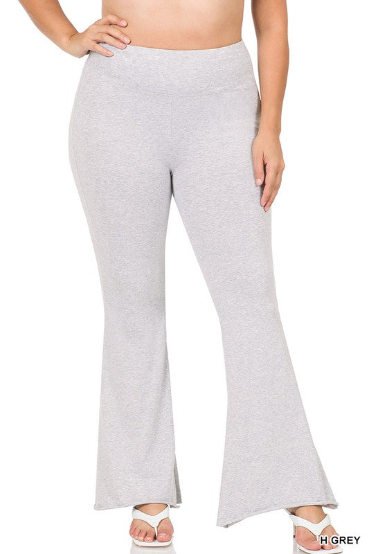 Extra Curvy Flare Leggings (Heather Grey)