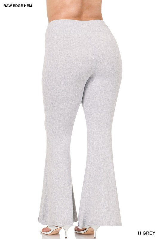 Extra Curvy Flare Leggings (Heather Grey)