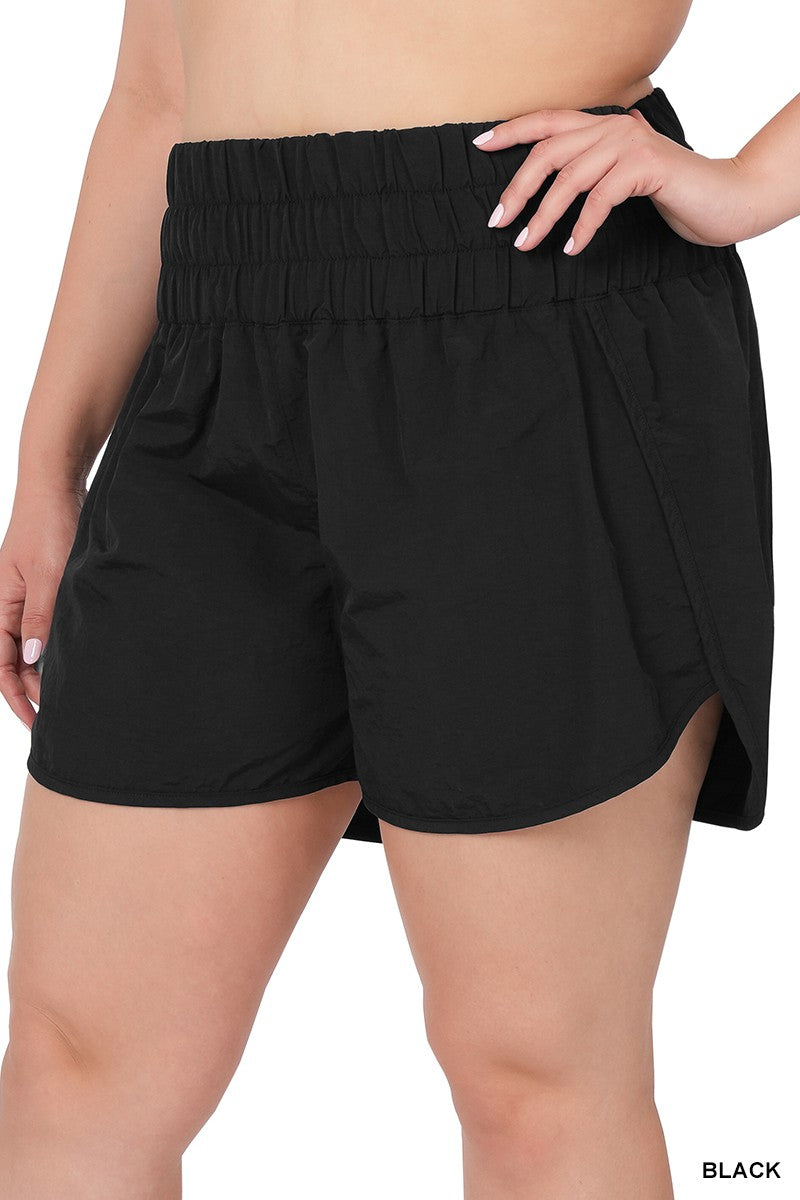 Extra Curvy Alex Windbreaker Shorts (More Colors)