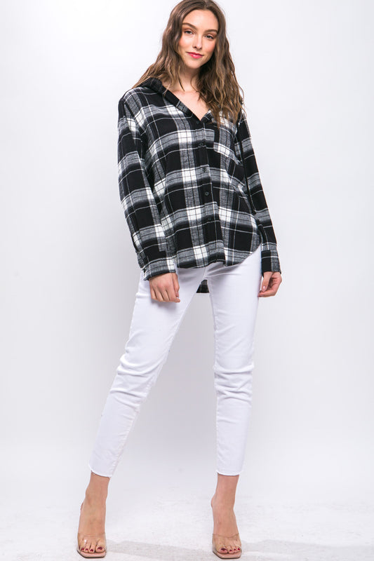 Kalice Plaid Shirt Hoodie (More Colors)