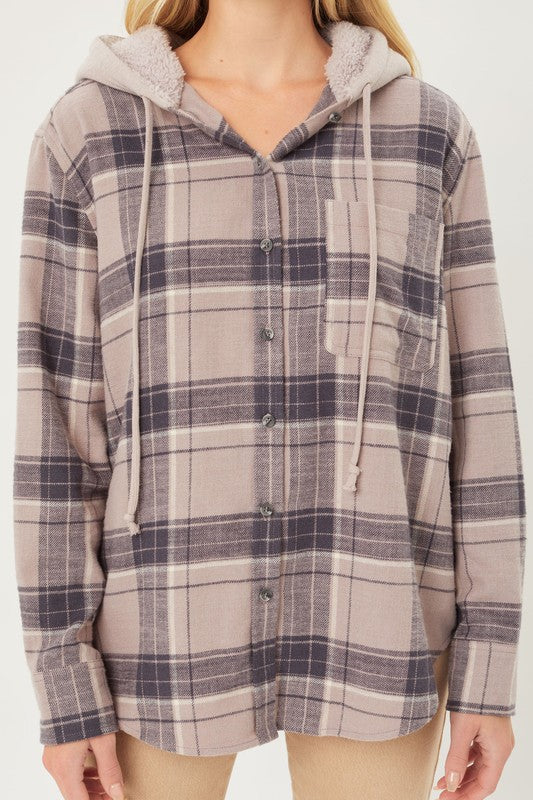 Kalice Plaid Shirt Hoodie (More Colors)