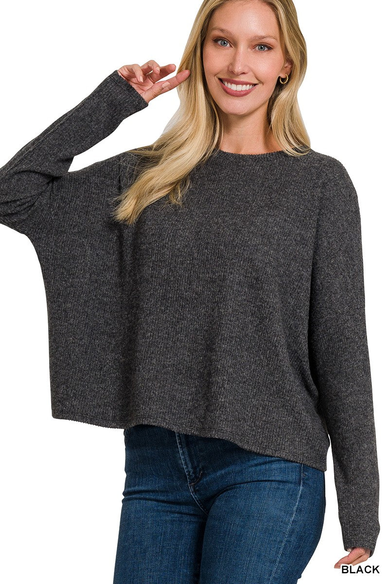 Tracie Ribbed Long Sleeve Sweater (More Colors)