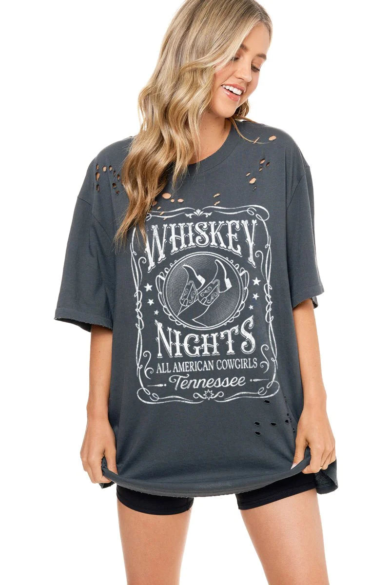 Whiskey Nights Tee (More Colors)