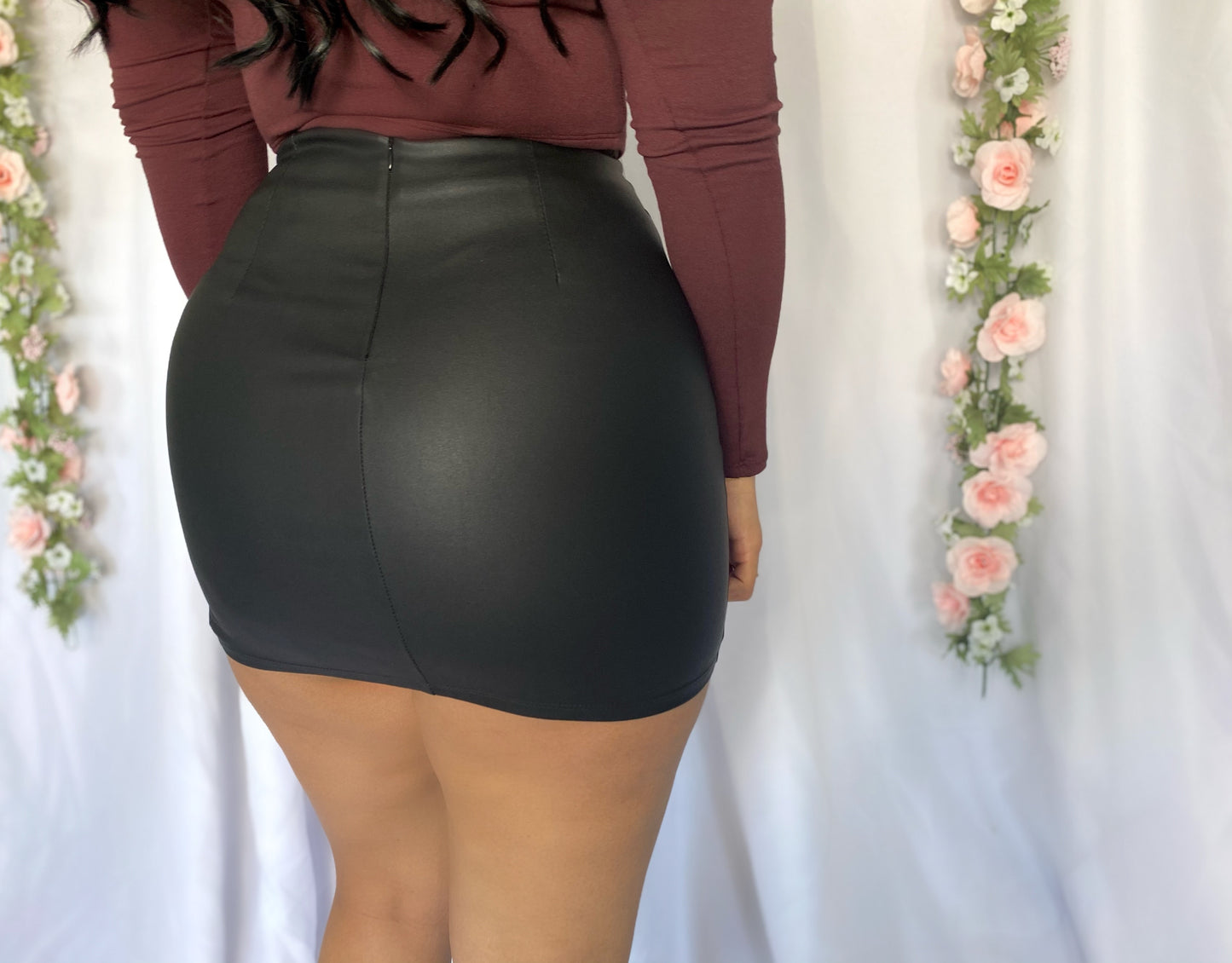 Tati Leather Skirt