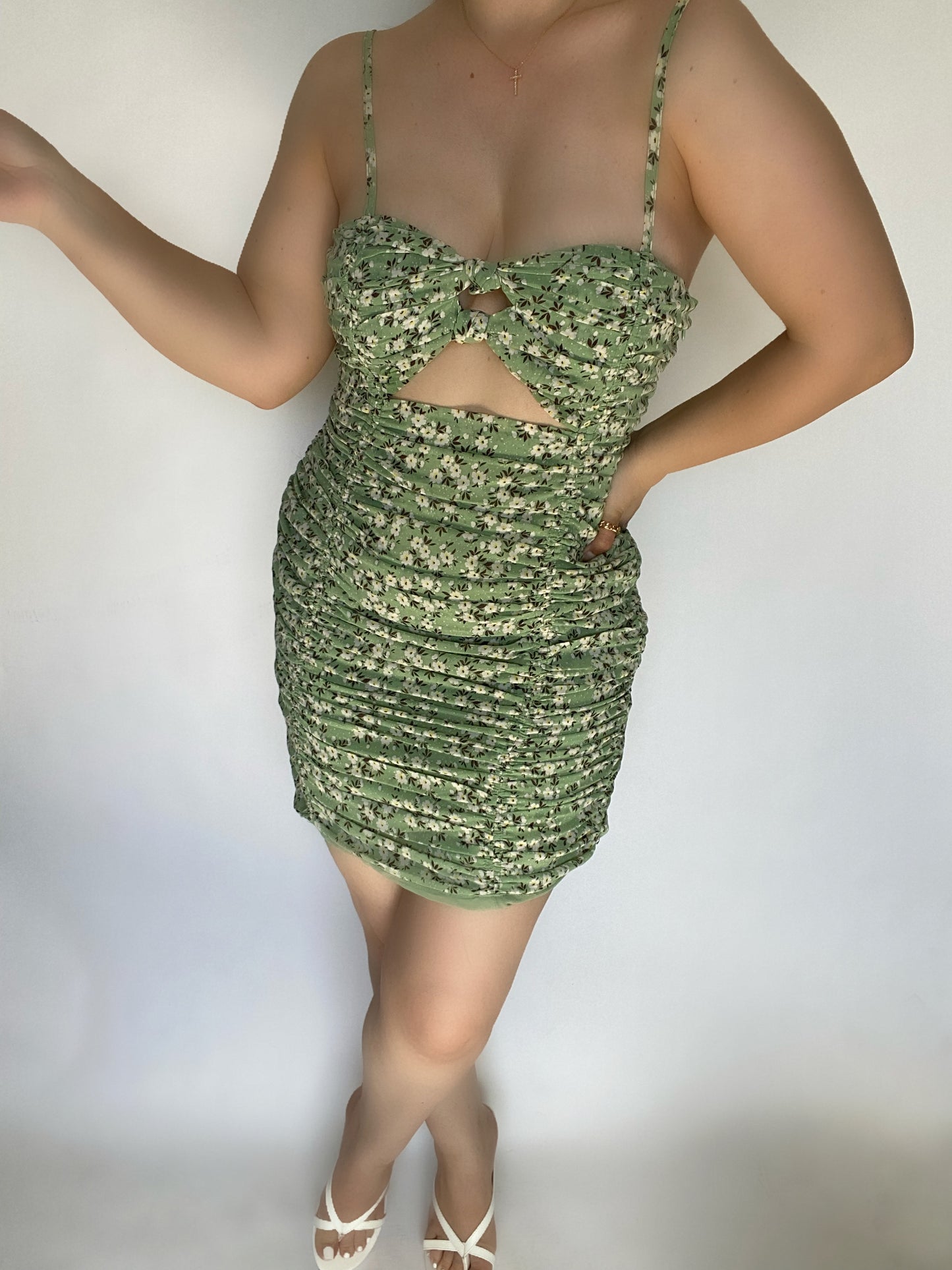 Tinkerbell Mini Dress (Sage)