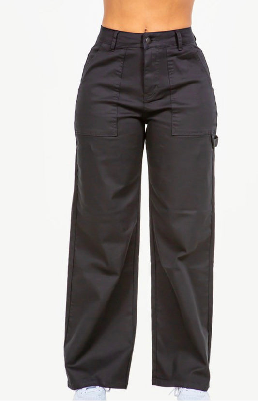 Natasha Cargo Pants (Black)