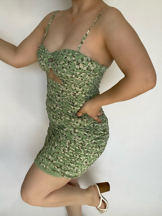 Tinkerbell Mini Dress (Sage)