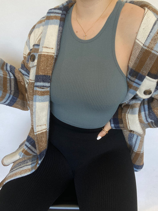 Matilda Tank (Blue Grey)