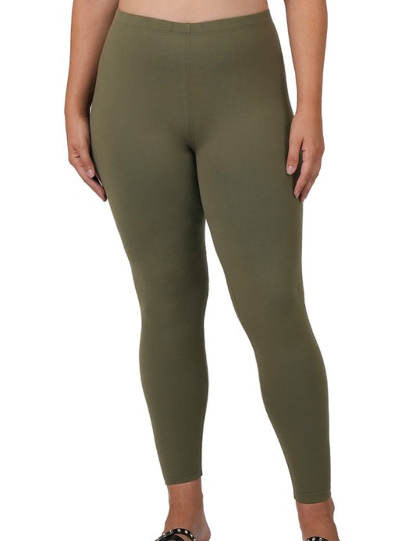 Extra Curvy Terry Leggings (More Colors)